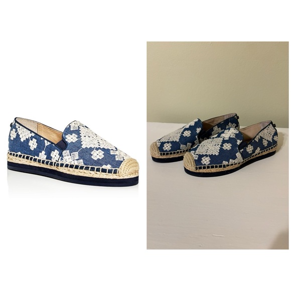 Botkier Sara Embroidered Platform Espadrille Flats - 6.5 - Picture 3 of 8